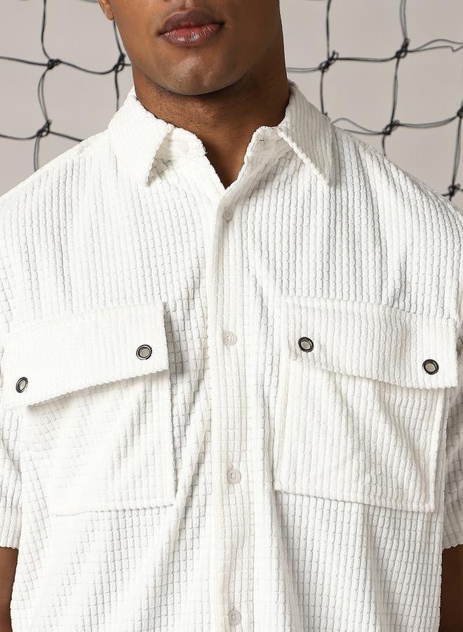 Hubberholme White Shirt for Men, Classic and Clean - Image 3