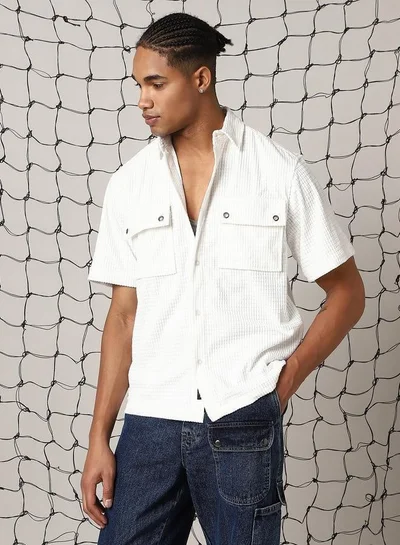 Hubberholme White Shirt for Men, Classic and Clean