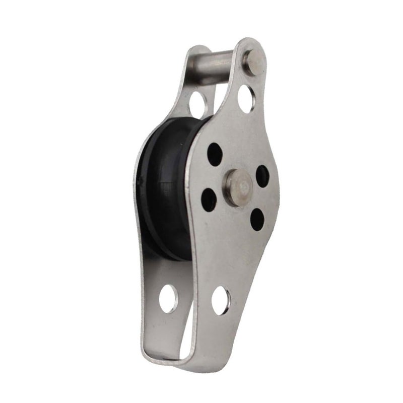 Heavy Duty Single Pulley Stainless Steel Nylon Rope 2PCS for Lifting Rigging Boating Fishing - Image 3