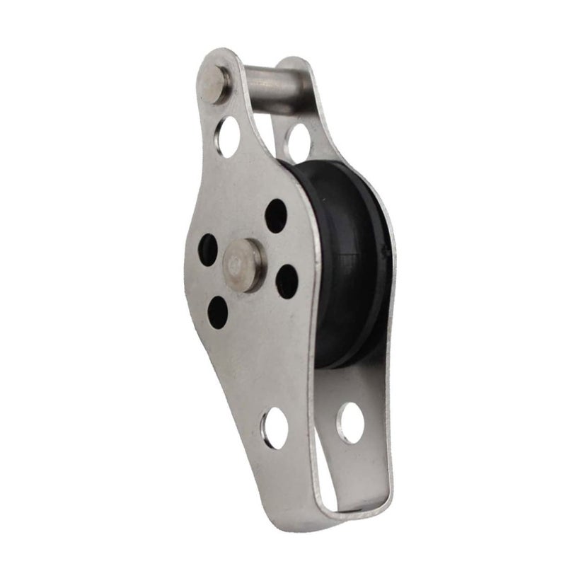 Heavy Duty Single Pulley Stainless Steel Nylon Rope 2PCS for Lifting Rigging Boating Fishing - Image 5