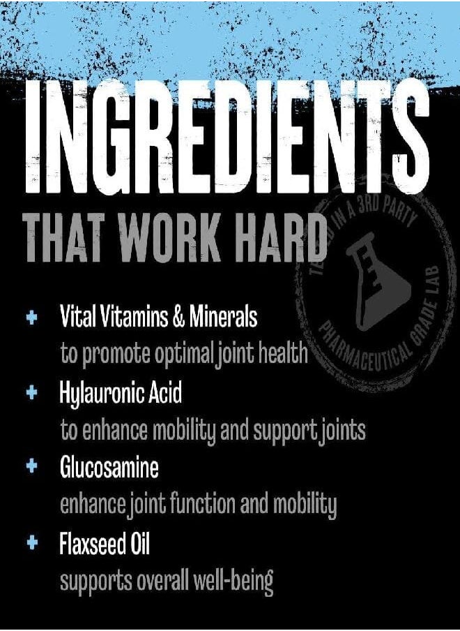 Animal Flex -Complete Joint Support Supplement - Contains Turmeric Root Curcumin - Helps Repair & Restore Joints - 44 Count (Pack of 1) (Expiry -3/31/2025)