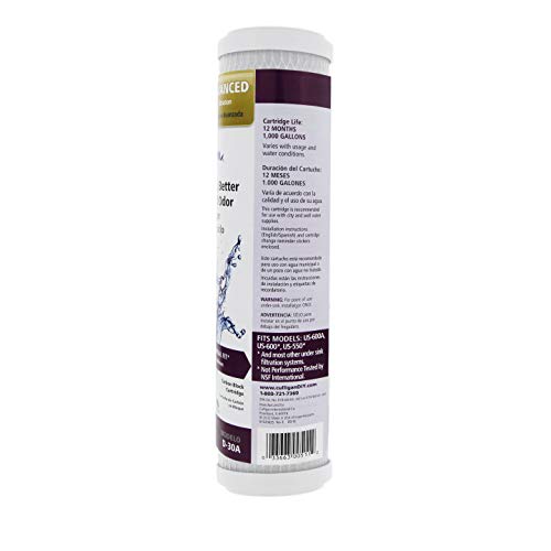 Culligan خرطوشة استبدال فلتر المياه كوليجان المتقدمة D-30A، 1,000 جالون، أبيض - D-30A متقدم - Image 3