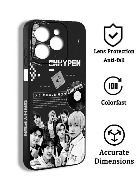 Phone Protective Case Cover For Tecno Spark Go 2024 Enhypen album fashion enhypen boy group pattern YTE03 Print