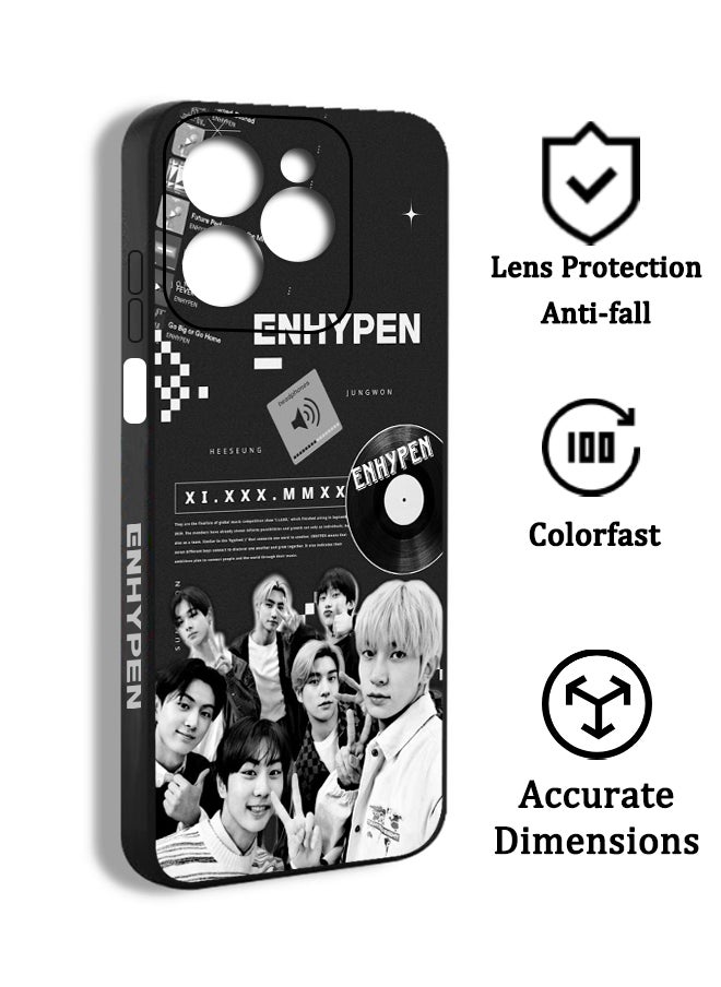 Phone Protective Case Cover For Tecno Spark Go 2024 Enhypen album fashion enhypen boy group pattern YTE03 Print