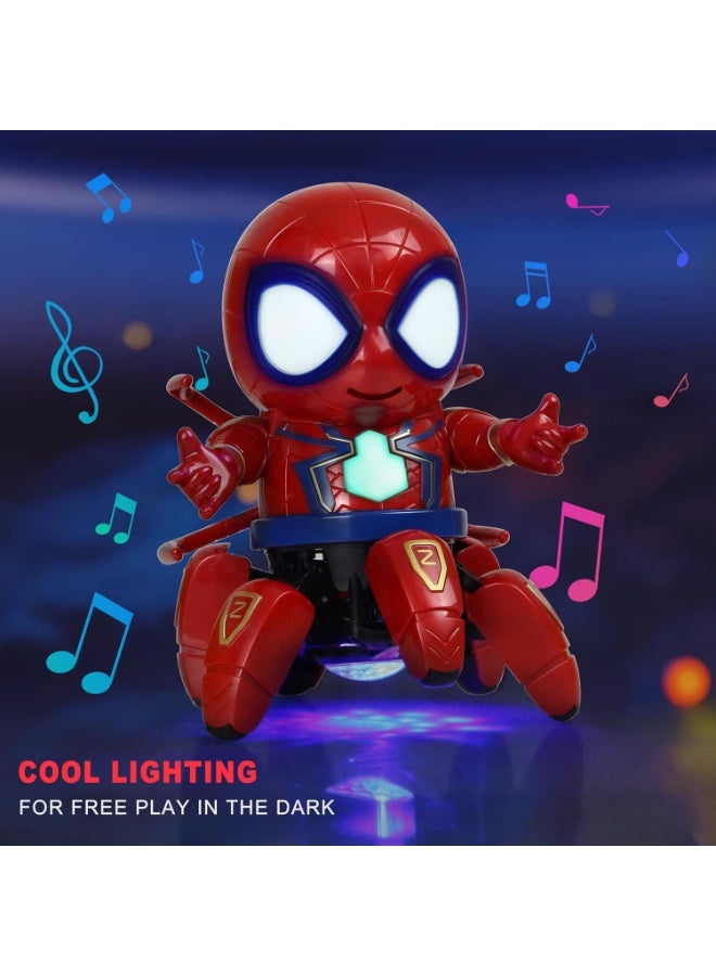SYOSI Spider-Man Robot Toy with Lights & Music – Dancing Spider Robot for Kids, Toddlers, and Preschoolers, Sound Toy for Boys & Girls, Birthday Gift for 2-6 Year Olds  - Image 4