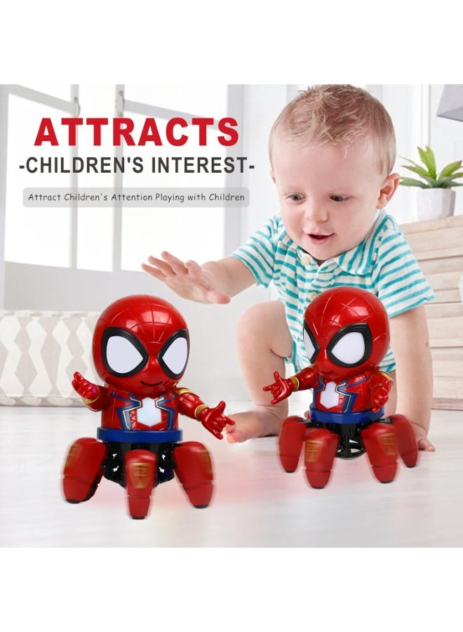 SYOSI Spider-Man Robot Toy with Lights & Music – Dancing Spider Robot for Kids, Toddlers, and Preschoolers, Sound Toy for Boys & Girls, Birthday Gift for 2-6 Year Olds  - Image 3