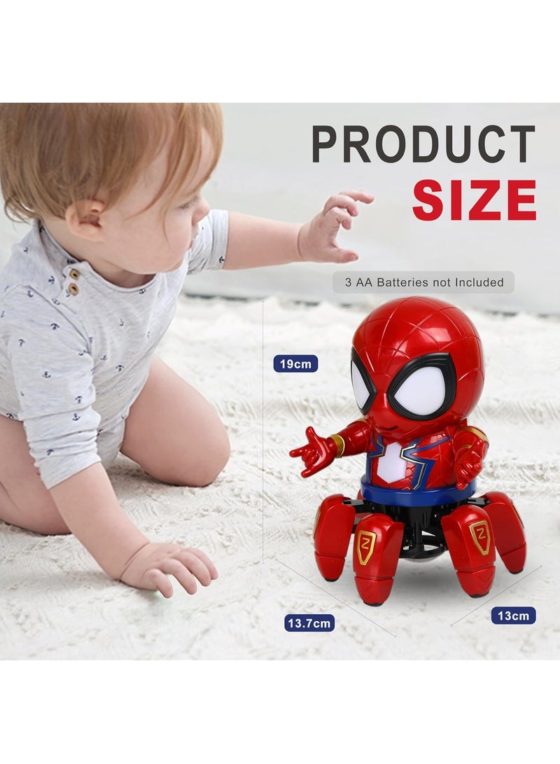 SYOSI Spider-Man Robot Toy with Lights & Music – Dancing Spider Robot for Kids, Toddlers, and Preschoolers, Sound Toy for Boys & Girls, Birthday Gift for 2-6 Year Olds  - Image 5