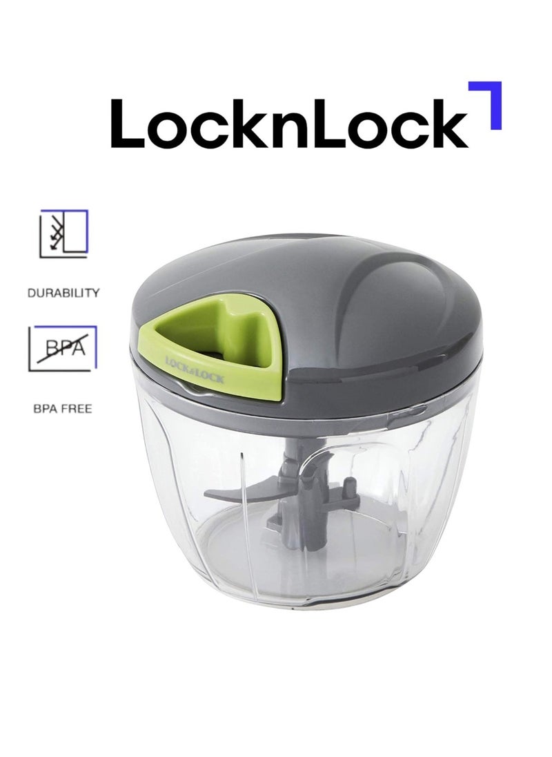LOCK & LOCK Lock & Lock 3 Blades Quick Chopper, Non-Electrical, 650ml, BPA-Free, Easy Pull Tab Mechanism  - Image 1