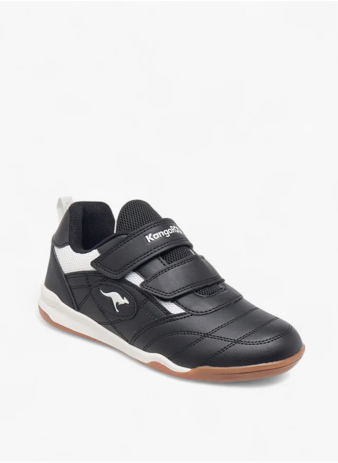 kangaROOS Girls' Panelled Sneakers with Hook and Loop Closure