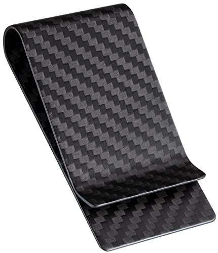 SERMAN BRANDS Carbon Fiber Money Clip for Men Slim RFID Money Clip Wallet Minimalist Front Pocket EDC Wallet Cash Holder Credit Card Holder 100 Real Carbon Fiber Wallet - Image 1