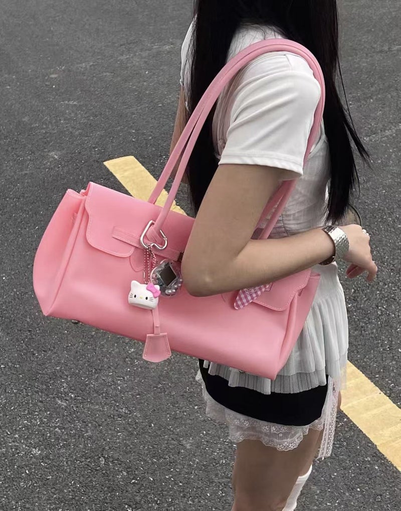 Korean Horizontal Style Jelly Tote Bag - Image 3