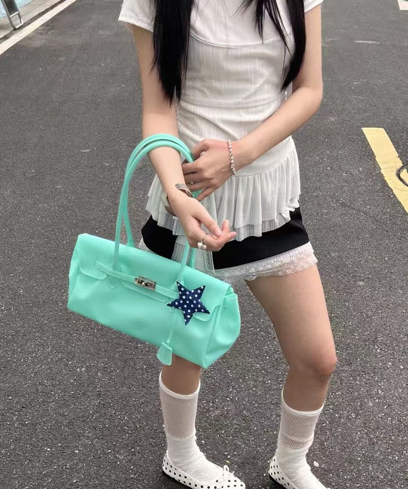 Korean Horizontal Style Jelly Tote Bag - Image 4