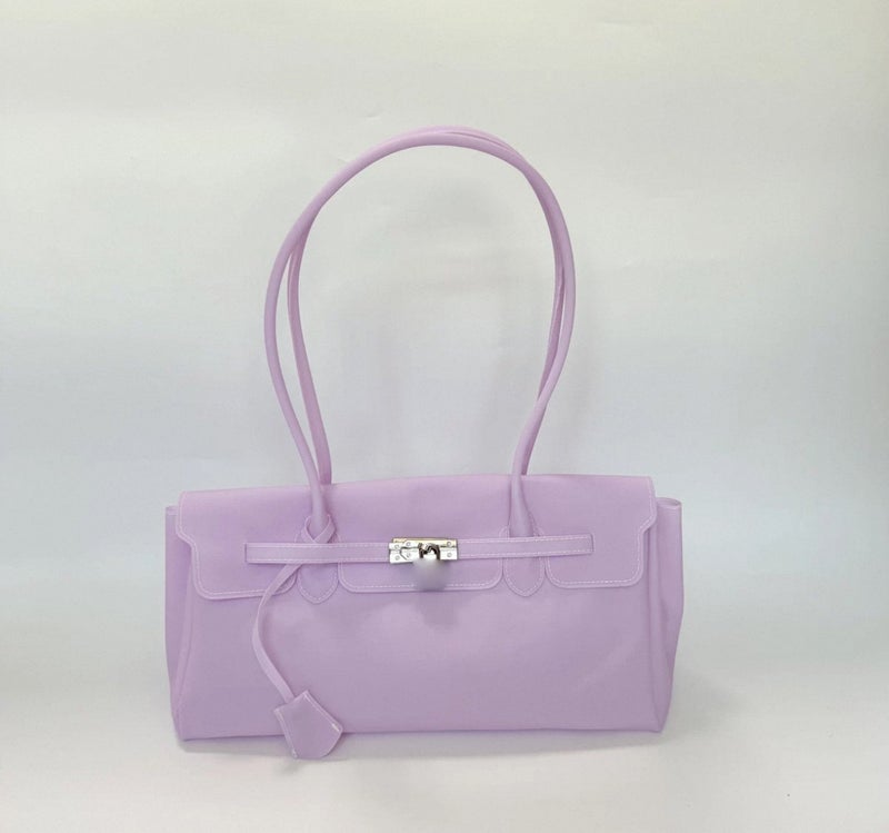 Korean Horizontal Style Jelly Tote Bag - Image 5