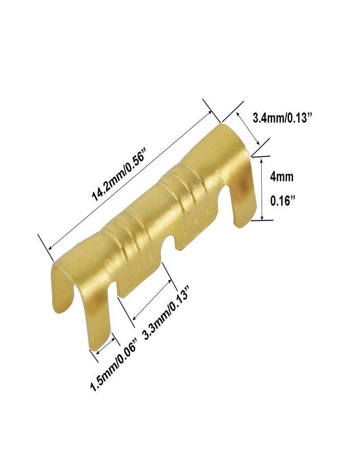آيتش Eyech 200 قطعة طرفية على شكل حرف U بأسنان صغيرة زر ضغط توصيل سريع للأسلاك الطرفية 0.5 إلى 1.5 مربع - (دبابيس: 200 قطعة) - Image 2