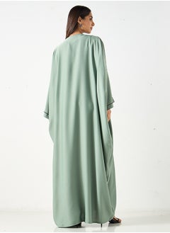 Hadiyath Al Madinah Embroidered Bisht Abaya - HM  - Image 4