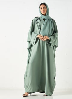 Hadiyath Al Madinah Embroidered Bisht Abaya - HM  - Image 2