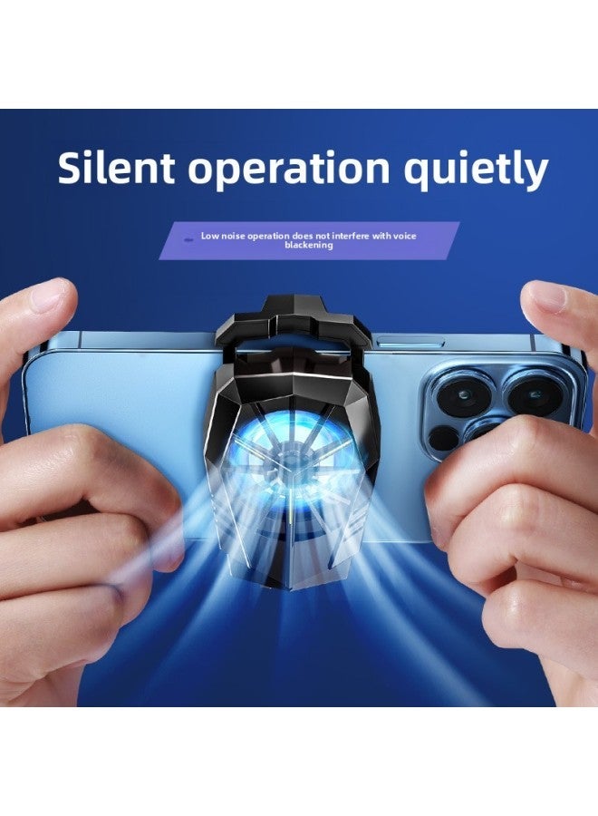 X17 Semicondutor Phone Cooler Fan-Cooled Back Clip Silent Cooling Durable ABS Material For Gaming Lightweight At 50g-Color:X17 Black - Image 2