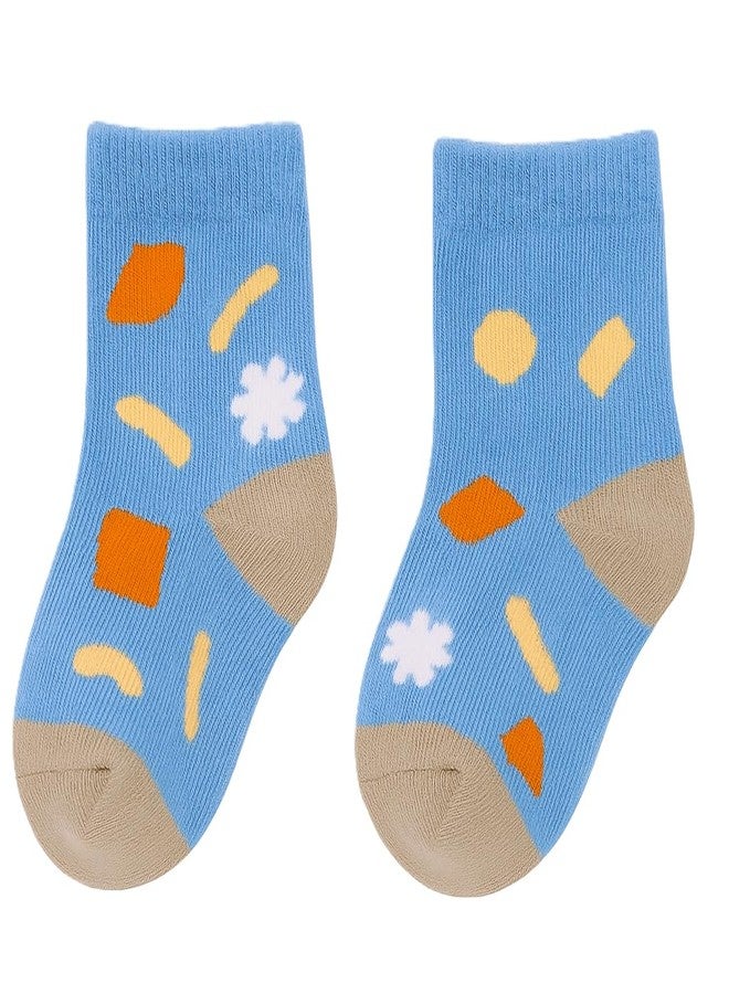 CUTEABLY جوارب أطفال لطيفة، تصميم حيوانات كرتونية، عبوة متعددة الألوان، مقاس حديثي الولادة (بوصة، العمر، 0 شهر، 6 أشهر، 2، متعدد الألوان) - Image 5