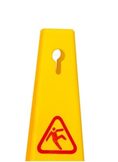 Festive Gallery Caution 4 Sides View Wet Floor Safety Cone | Highly Visible Yellow Wet Floor Sign for Safety | Easily Noticable Floor Sign 68x28x28 cm  - Image 4