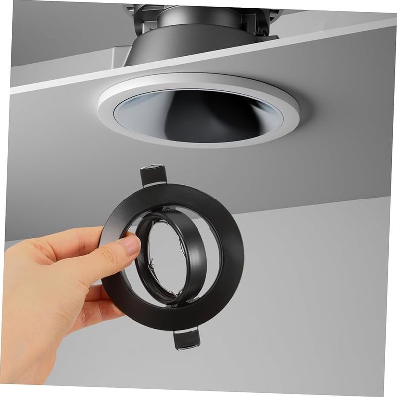 Black Recessed Light Trim Ring Cover for Can Lights Decorative Spotlight Lighting - Image 3