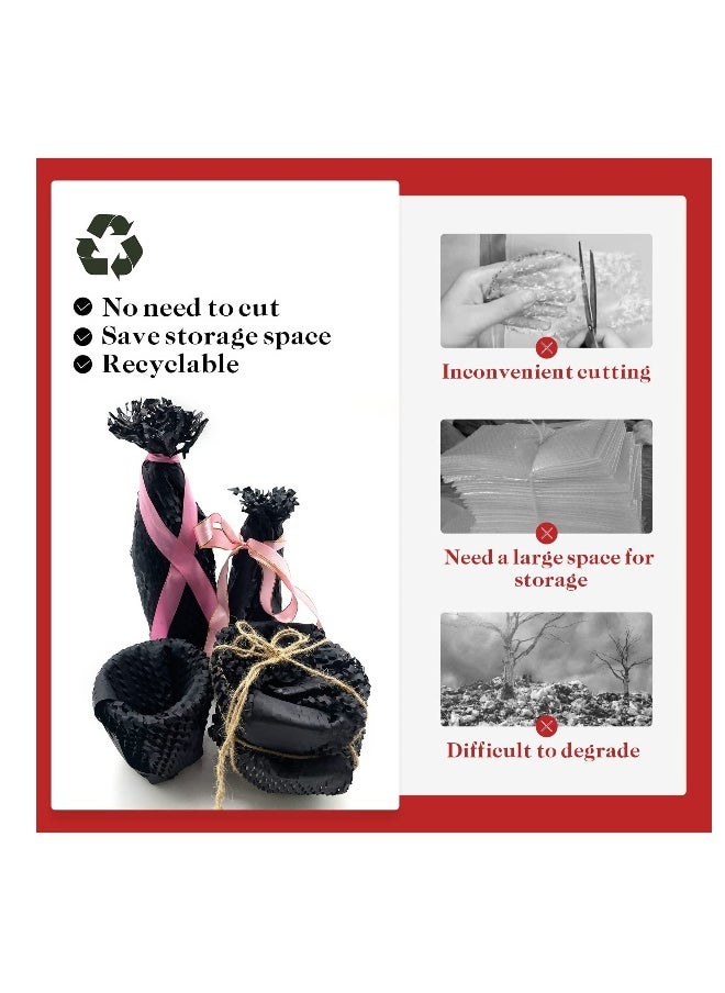 Generic - Honeycomb Packing Paper Roll 15" X 131"- Innovative And Eco-Friendly Cushioning Alternative For Fragile Items - Black - Image 1