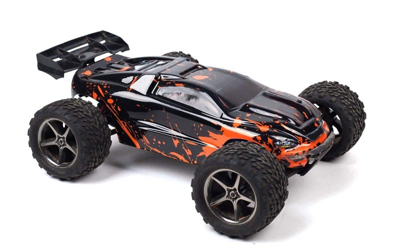 SummitLink Compatible Custom Body Muddy Orange Over Black Replacement for 1/16 Scale RC Car or Truck (Truck not Included) ERMN-BR-03 - Image 1