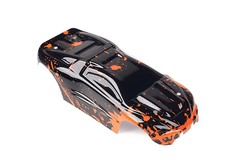 SummitLink Compatible Custom Body Muddy Orange Over Black Replacement for 1/16 Scale RC Car or Truck (Truck not Included) ERMN-BR-03 - Image 5