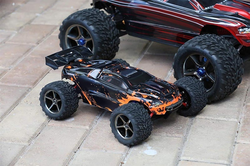 SummitLink Compatible Custom Body Muddy Orange Over Black Replacement for 1/16 Scale RC Car or Truck (Truck not Included) ERMN-BR-03 - Image 4