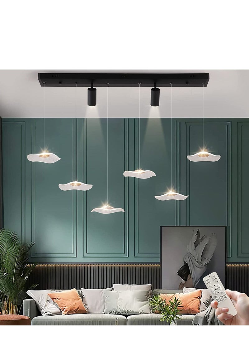 Haikomin Restaurant Pendant Lamp Modern And Minimalist Led Office Front Desk Lamp Luxurious And Creative With Spotlights Long Strip Lotus Leaf Bar Desk Lamp  - Image 1