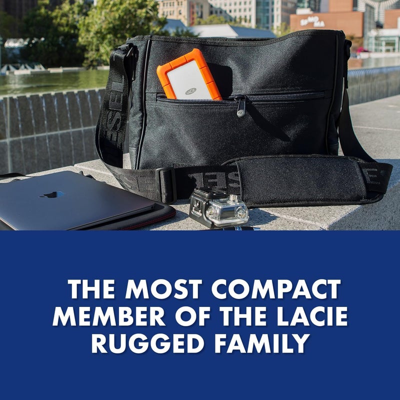LaCie Rugged Mini 4TB محرك أقراص خارجي محمول - USB 3.0 لأجهزة الكمبيوتر، ماك، آيباد، وآيفون - Image 5