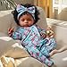 BABESIDE Lifelike Reborn Black Girl 18Inch Realistic Newborn Real Life Baby Dolls with Clothes and Toy Gift for Kids Age 3 - Image 3