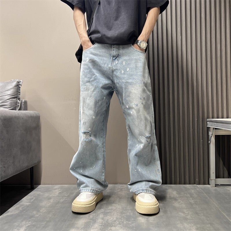 Unisex Casual Daily Denim Jeans - Image 1