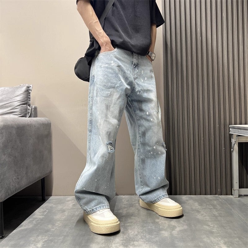 Unisex Casual Daily Denim Jeans - Image 3
