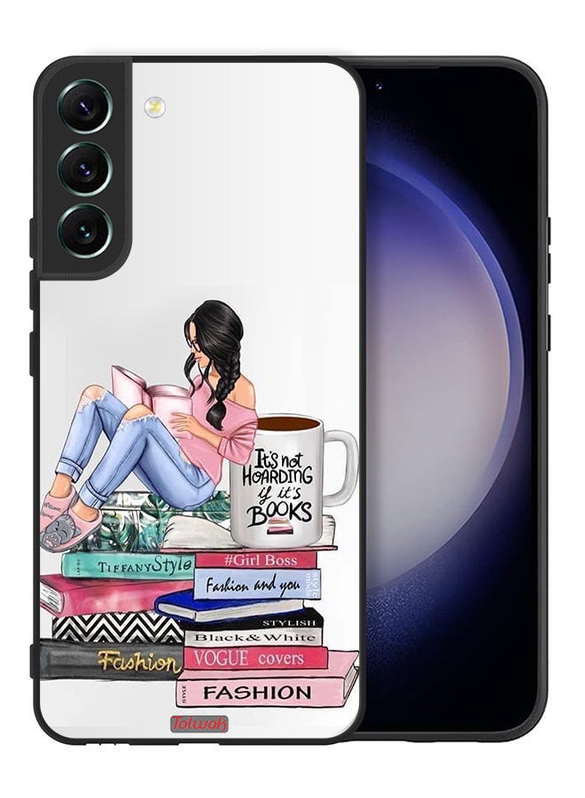 Tolwak Samsung Galaxy S22 5G Protective Case Cover Girl And Fashion Books Art - Image 2