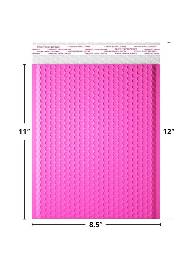 oceanite 8.5 x 12 Inch Bubble Mailers 40 Pack, Waterproof Self Seal Adhesive Shipping Bags, Cushioning Padded Envelopes for Shipping, Mailing - Hot Pink - Image 2