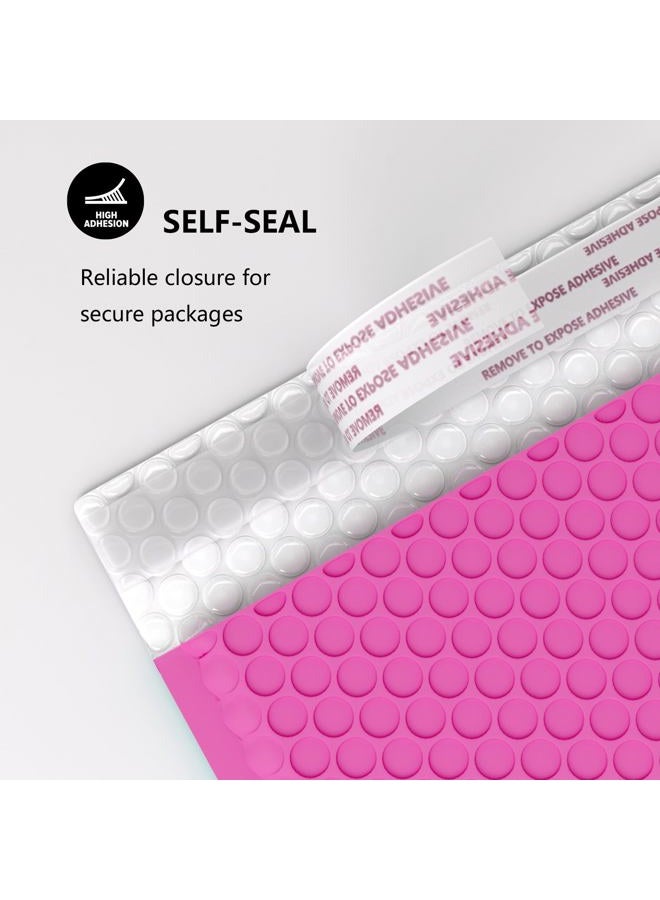 oceanite 8.5 x 12 Inch Bubble Mailers 40 Pack, Waterproof Self Seal Adhesive Shipping Bags, Cushioning Padded Envelopes for Shipping, Mailing - Hot Pink - Image 4