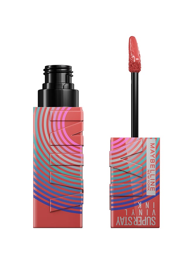 MAYBELLINE NEW YORK - Superstay Vinyl Ink Lipstick - Music Collection Limited Edition (15, Peachy) - Image 1