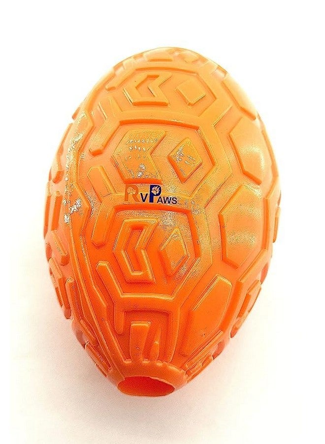 موزع طعام تفاعلي على شكل كرة طائرة من المطاط الطبيعي مقاوم للعض، لعبة كرة الرجبي مثالية للكلاب والجراء التي تتغذى ببطء - متعدد الألوان (عبوة من قطعة واحدة) - Image 2