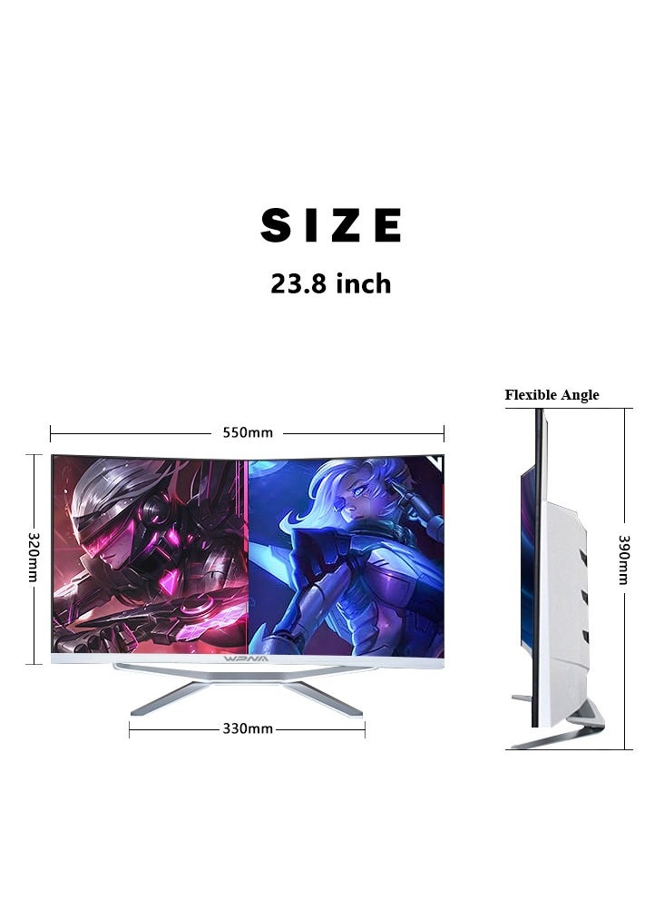 WPNA - All-In-One 24-inch Desktop, Core i7-4790 Processor/8GB RAM/256GB SSD/With Keyboard And Mouse/Intel UHD Graphics/Windows 10 English /White/C24 - Image 1