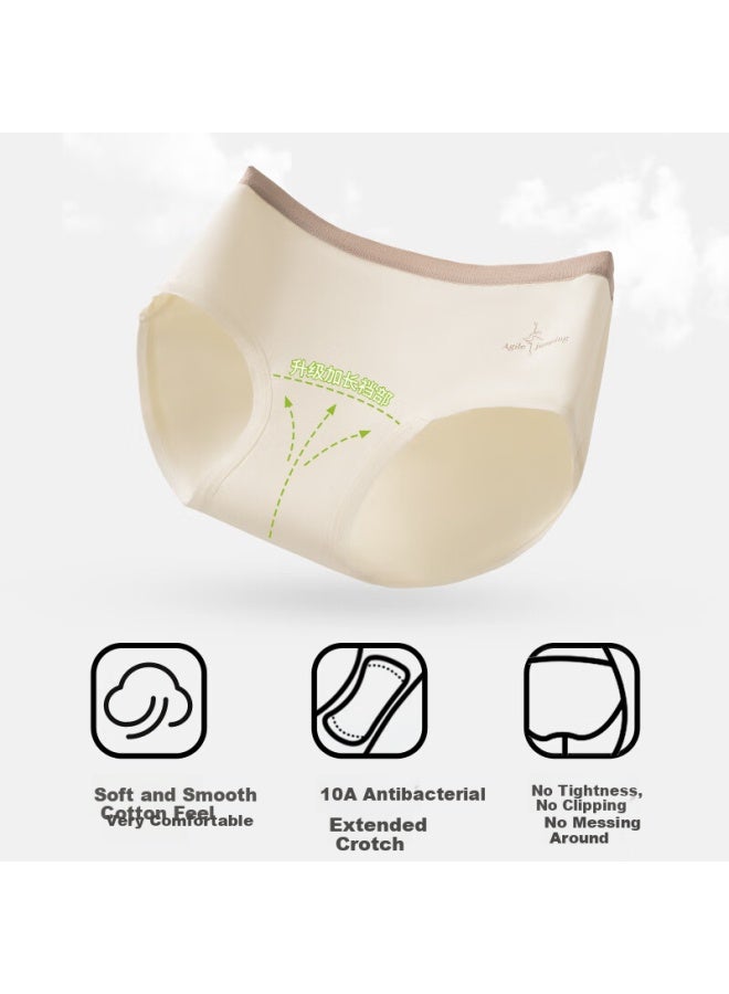PLANDOO Palanduo Pure Cotton Underwear For Women, Xinjiang Long-staple Cotton, 10a Antibacterial Extended Crotch, Skin-friendly, No Wedgie, XL - Image 5