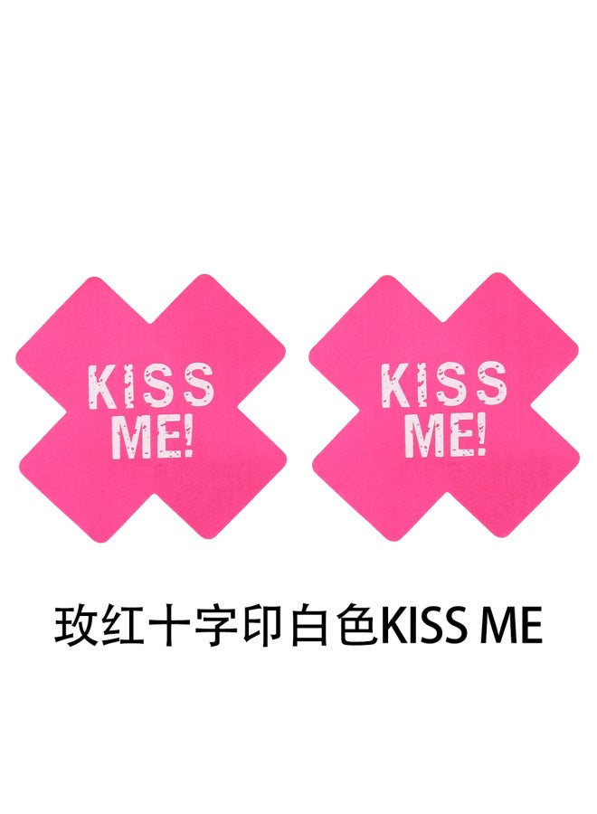 Hot Chest Sticker Breathable Breast Sticker Disposable Printed Cross Chest Sticker Luminous Breast Sticker