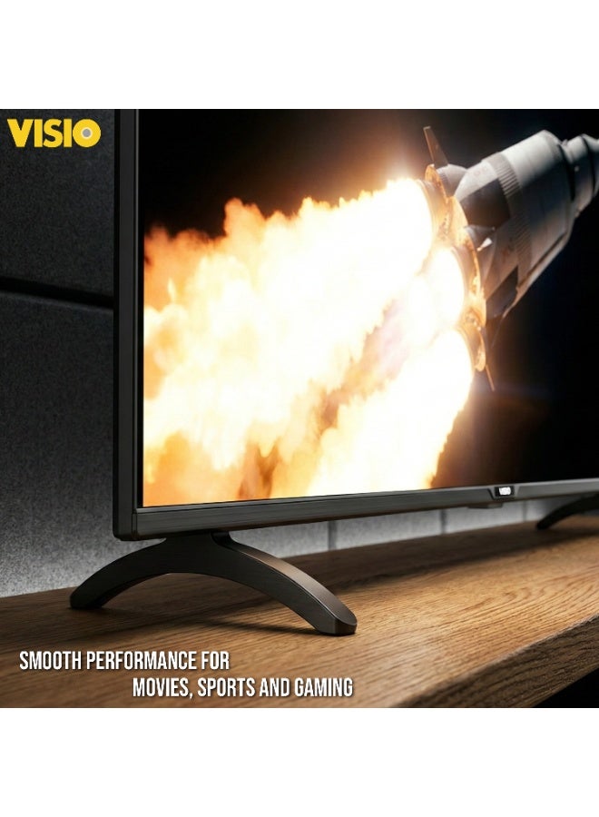 فيسيو تلفزيون فيسيو ذكي 55 بوصة 4K، نظام أندرويد 14، خاصية عرض شاشة الجوال، تصميم بدون إطار وحامل جداري مجاني - أسود [55VSSU3] - Image 3