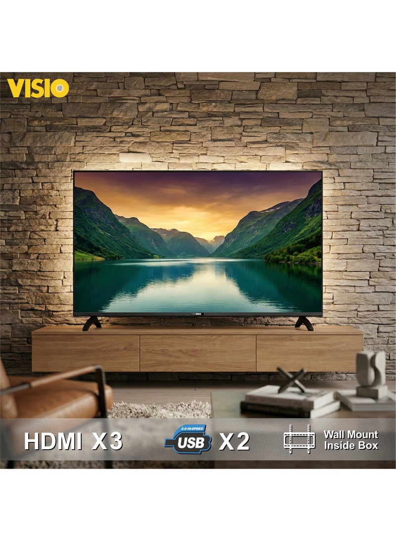 فيسيو تلفزيون فيسيو ذكي 55 بوصة 4K، نظام أندرويد 14، خاصية عرض شاشة الجوال، تصميم بدون إطار وحامل جداري مجاني - أسود [55VSSU3] - Image 5