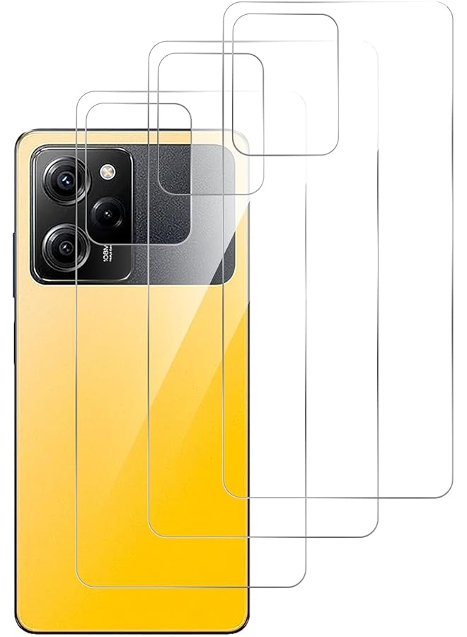 erorex 3 Pack Back Protector Compatible With Xiaomi Poco X5 Pro Flexible Tpu Ultra Thin Scratch Resistant Case Friendly Back Protector Film For Xiaomi Poco X5 Pro Transparent  - Image 1