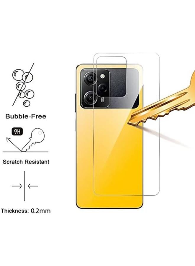 erorex 3 Pack Back Protector Compatible With Xiaomi Poco X5 Pro Flexible Tpu Ultra Thin Scratch Resistant Case Friendly Back Protector Film For Xiaomi Poco X5 Pro Transparent  - Image 2