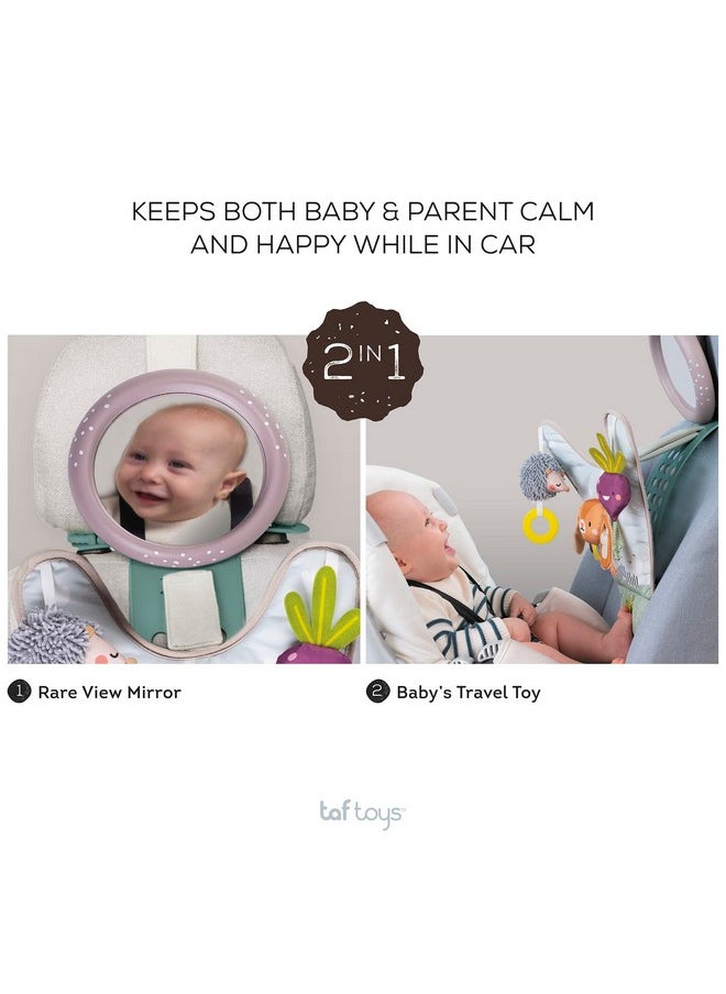 Taf Toys Taf Toys Infant Car Seat Development Center Newborn Baby Essentials Must Haves Toy, Car Seat Accessories Activity Center with Car Seat Mirror, for Newborn Toys 0 3 Months Brain Development  - Image 3