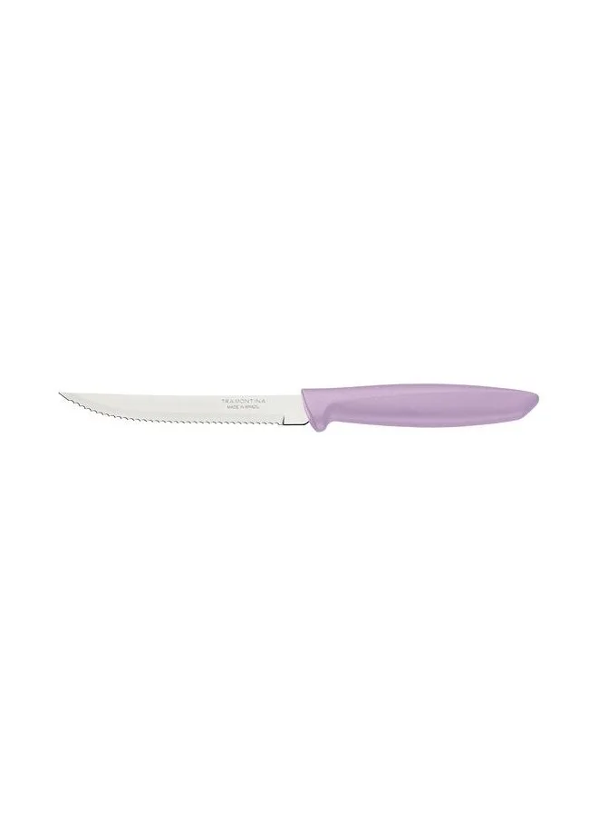 TRAMONTINA Tramontina Plenus 5 Inches Steak and Fruit Knife with Stainless Steel Blade and Purple Polypropylene Handle