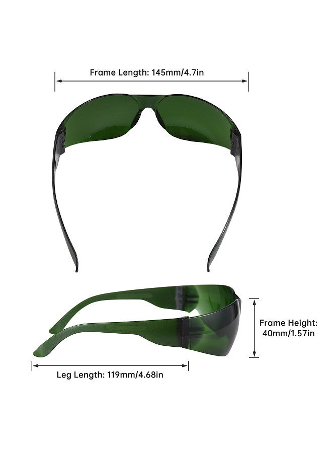 Laser Light Protective Goggles Professional Laser Safety Glasses for 190-470nm and 610-760nm Wavelength and Blue/Red/Purple Light Shield Eyewear with A Case  - Image 4