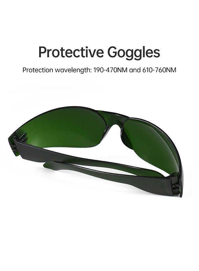 Laser Light Protective Goggles Professional Laser Safety Glasses for 190-470nm and 610-760nm Wavelength and Blue/Red/Purple Light Shield Eyewear with A Case  - Image 5