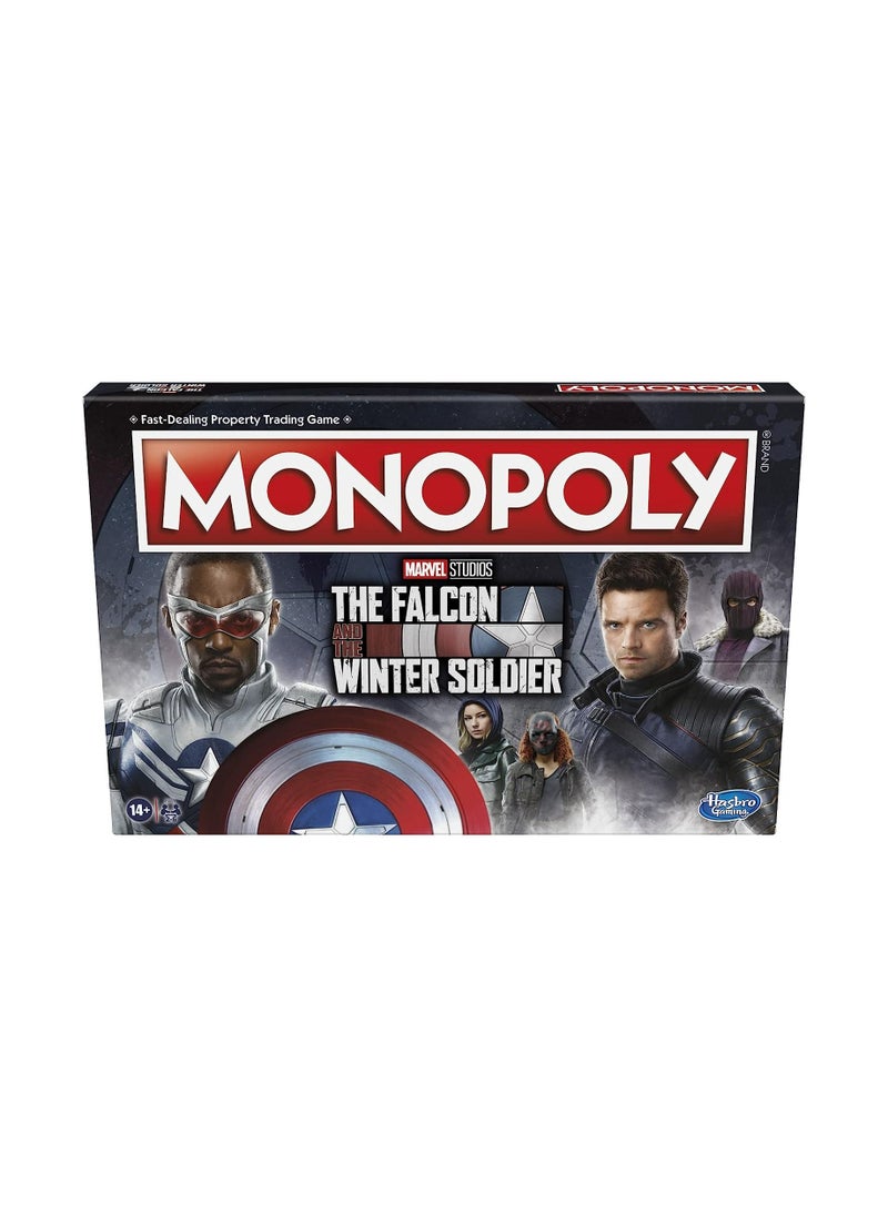HASBRO - GAMING - MONOPOLY: Marvel Studios' The Falcon and The Winter Soldier Edition Board Game for Marvel Fans, Game - Image 1